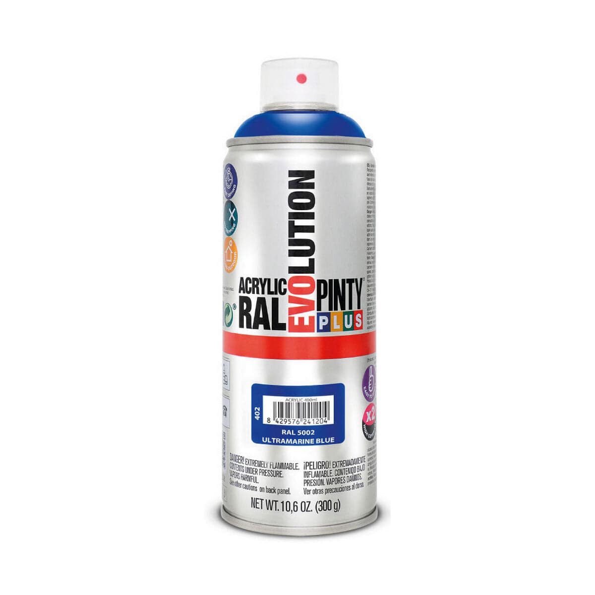 Peinture en spray Pintyplus Evolution RAL 5002 400 ml Bleu outremer