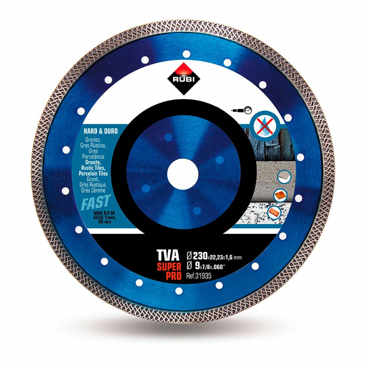 Disque diamant à tronçonner Rubi r31935