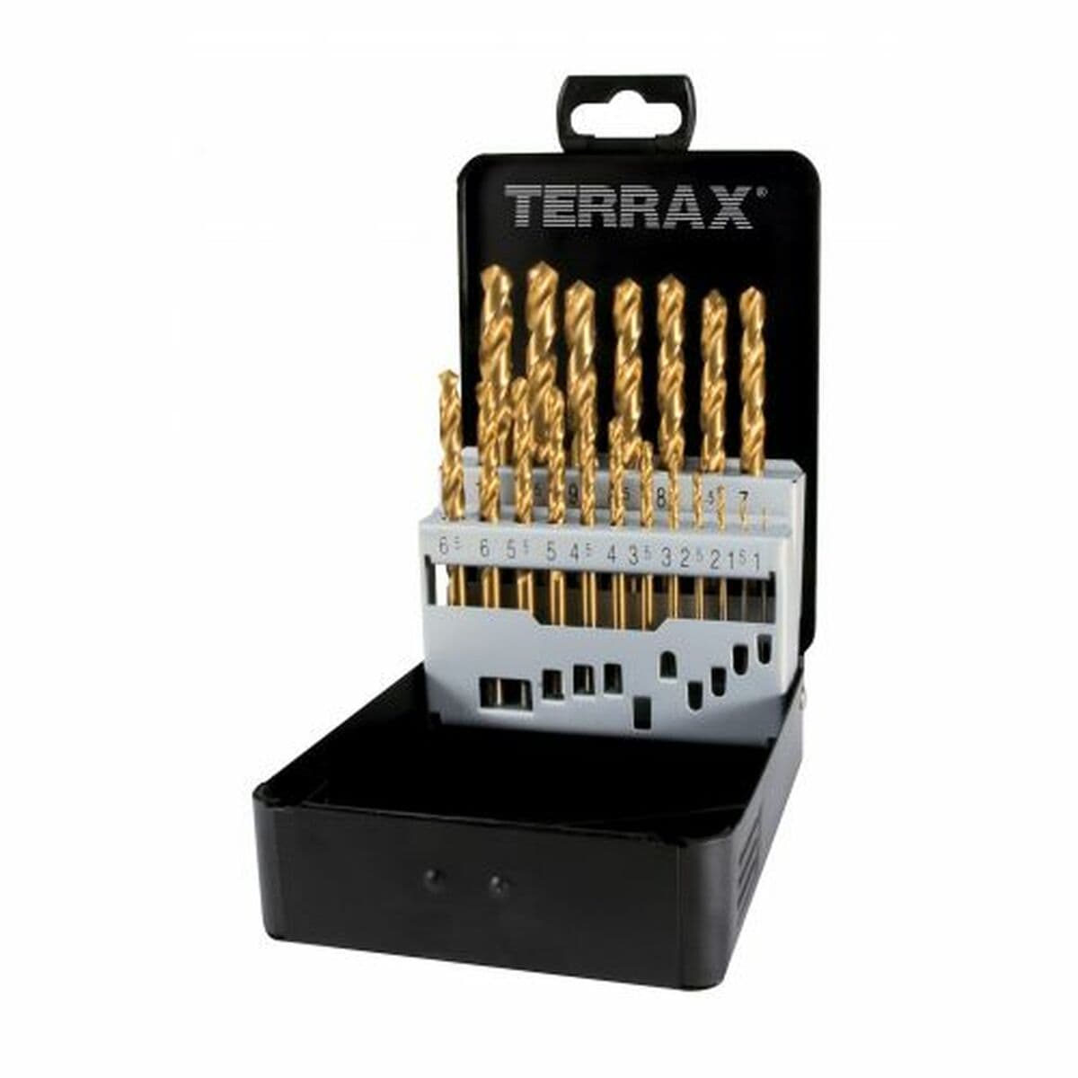 Spiraalborenset TERRAX Koffer DIN 338 25 Stuks (25 Units)