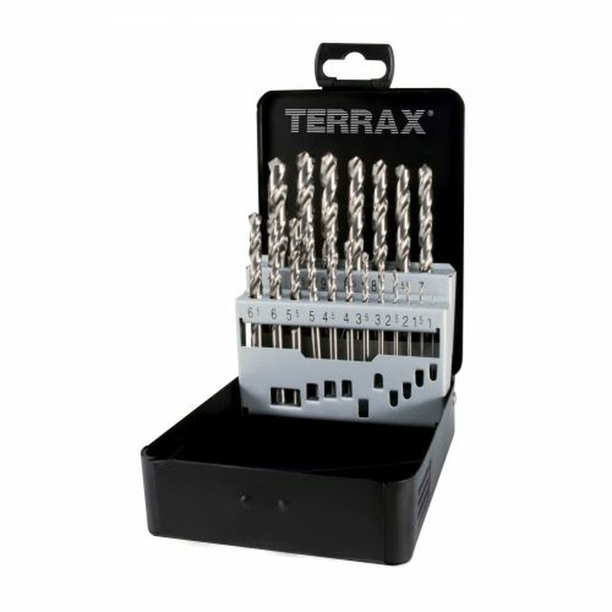 Spiralbohrer-Set TERRAX Kassette DIN 338 25-teilig