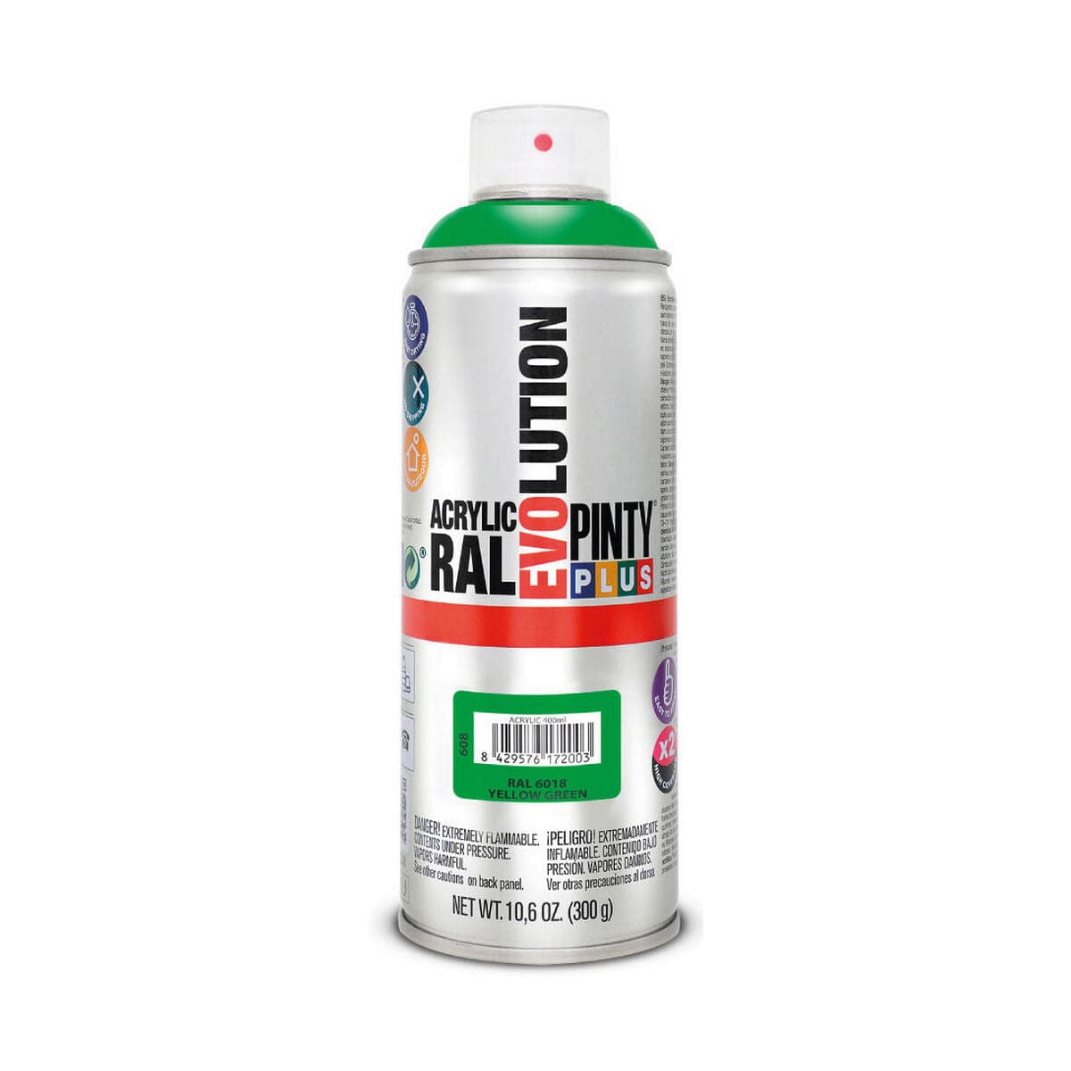 Spray paint Pintyplus Evolution RAL 6018 Yellow Green 400 ml