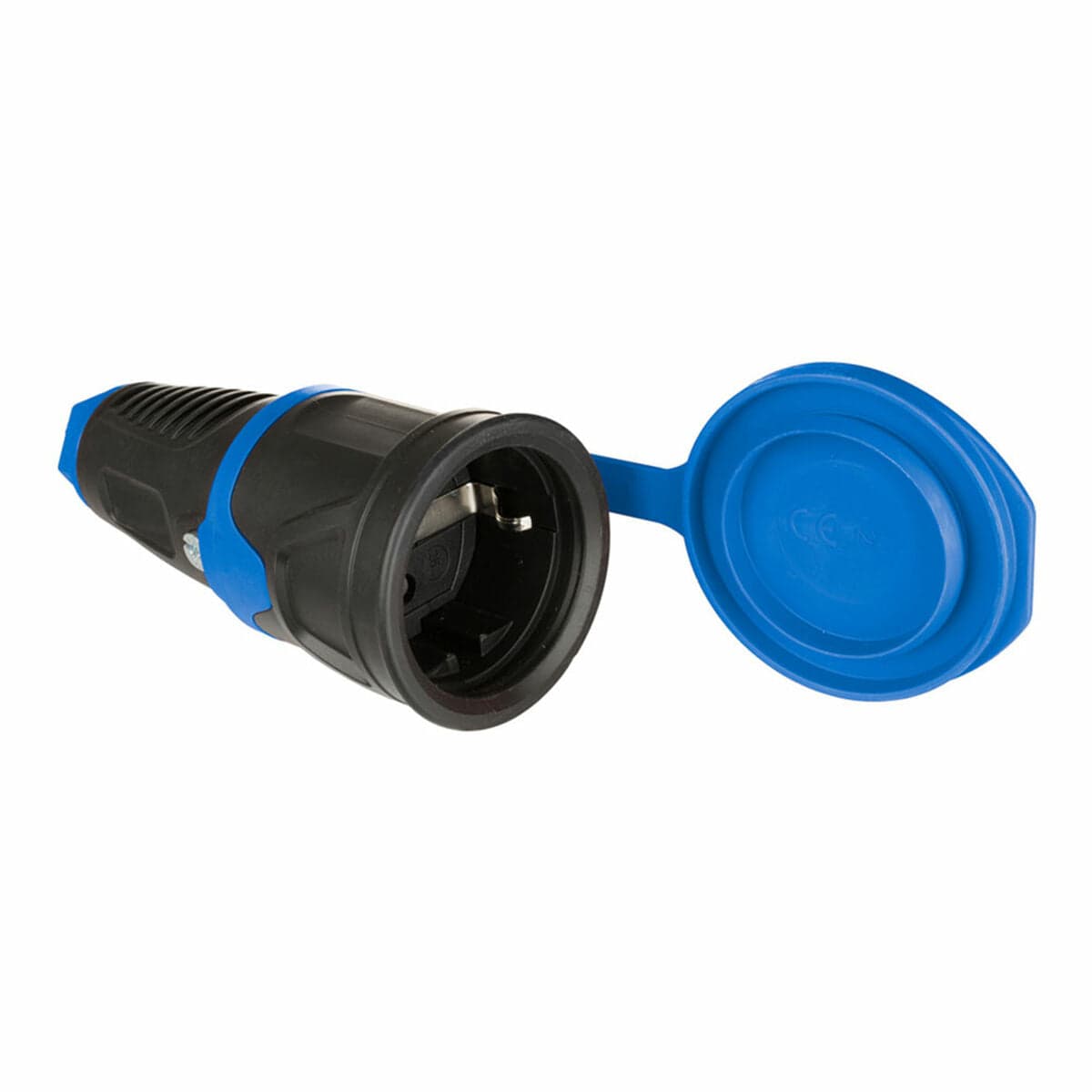 Plug Socket Solera 57 250 V With Lid Black 4.8 mm 16 A IP54