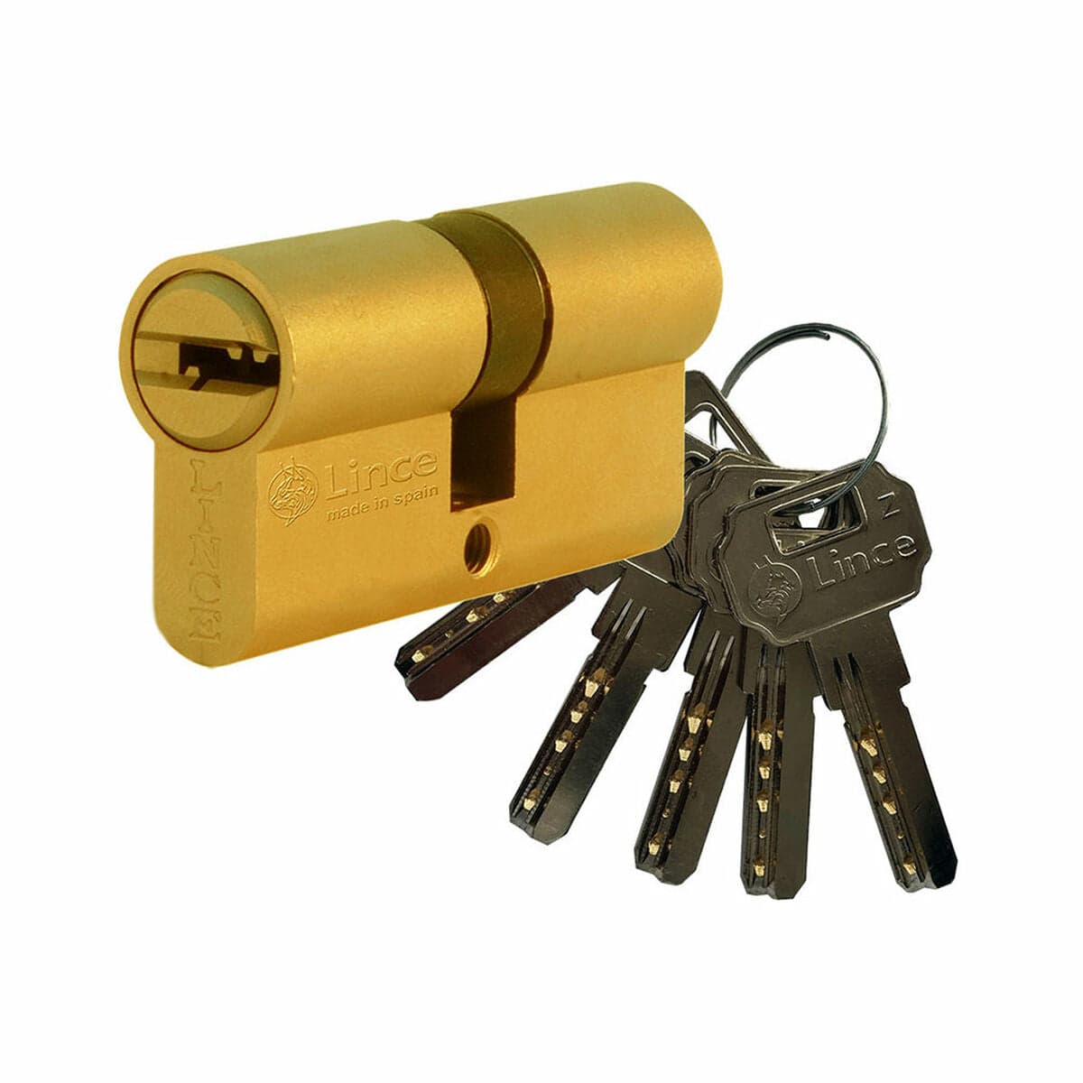 Schließzylinder Lince C2-9c253232l Messing Stahl Lange Schließnase (64 mm)