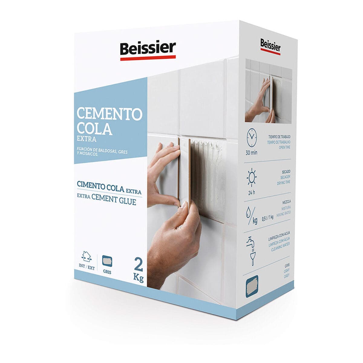 Beissier 70164-001 Zement Grau 2 Kg