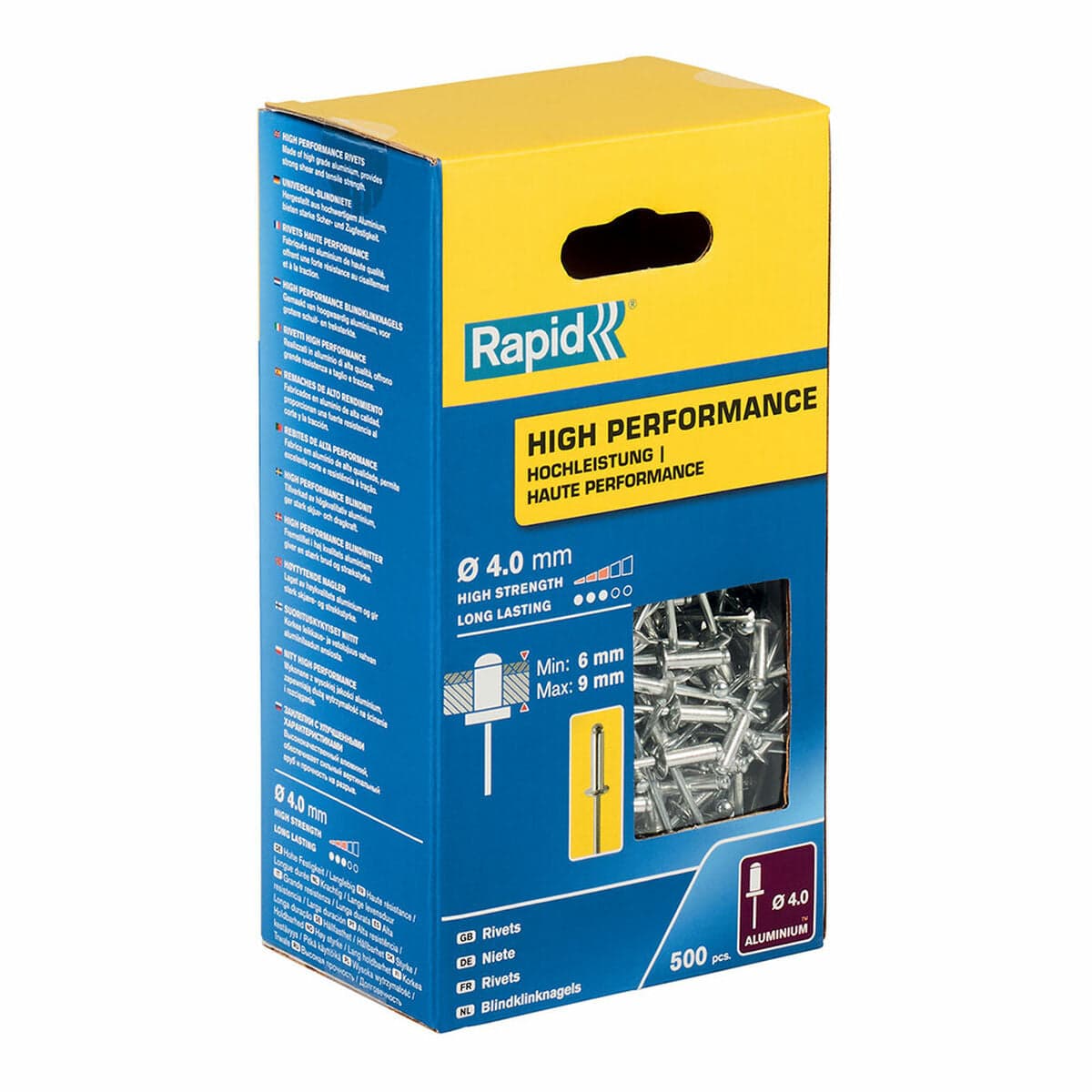 Rapid blind rivets 5001434 Ø 4 x 12 mm