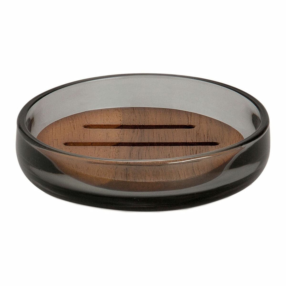 Andrea House ba73071 Zeepschaal Grijs Kristal Acacia