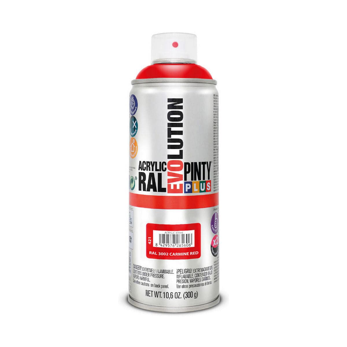 Spuitverf Pintyplus Evolution RAL 3002 karmijnrood 400 ml