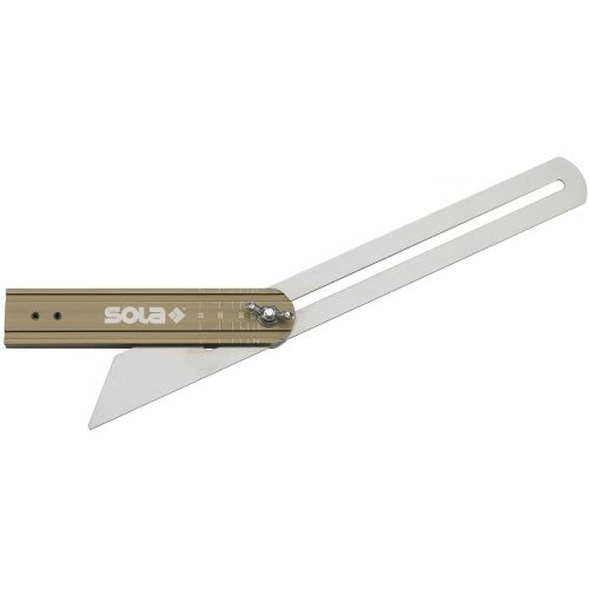 Fausse équerre avec graduation d'angle SOLA VSTG 200 mm