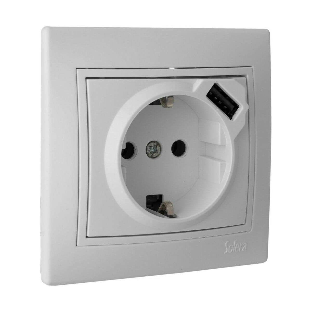 Solera erp60usb-u Inbouwstopcontact met USB Tweepolig 250 V 16 A