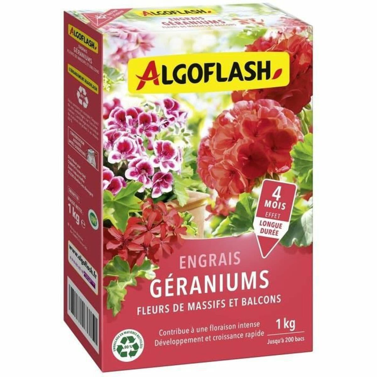 Pflanzendünger Algoflash SMART1N Geranien Blumen 1 kg