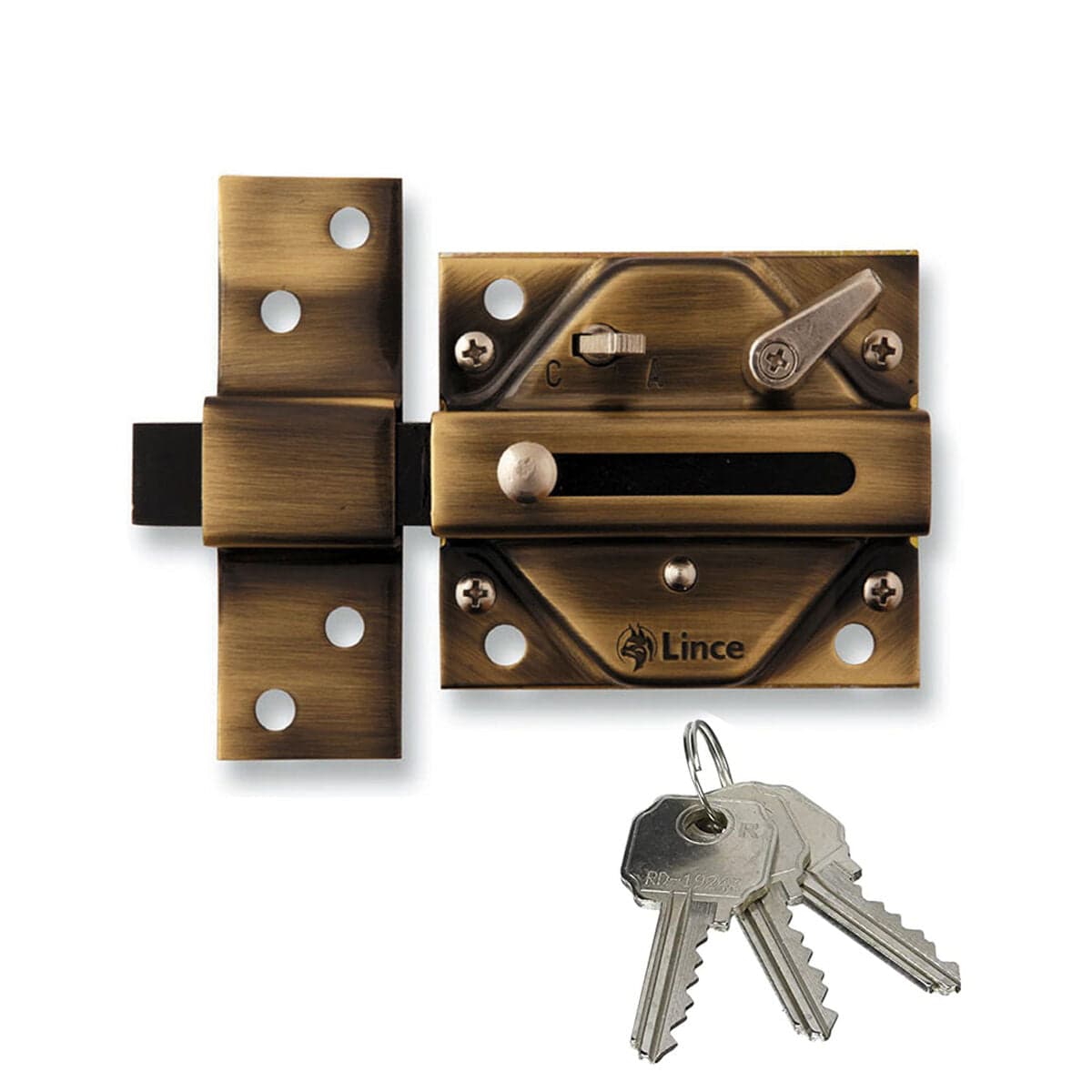 Sicherheitsschloss Lince 2930-92930bi Traditional Bronze