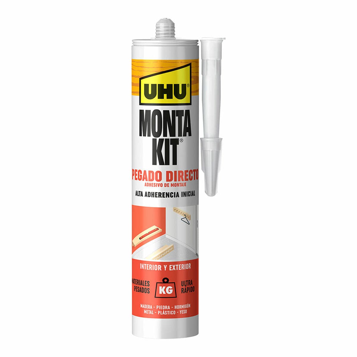 Dichtstoff und Montagekleber UHU 6310642 Montakit Professional Weiß
