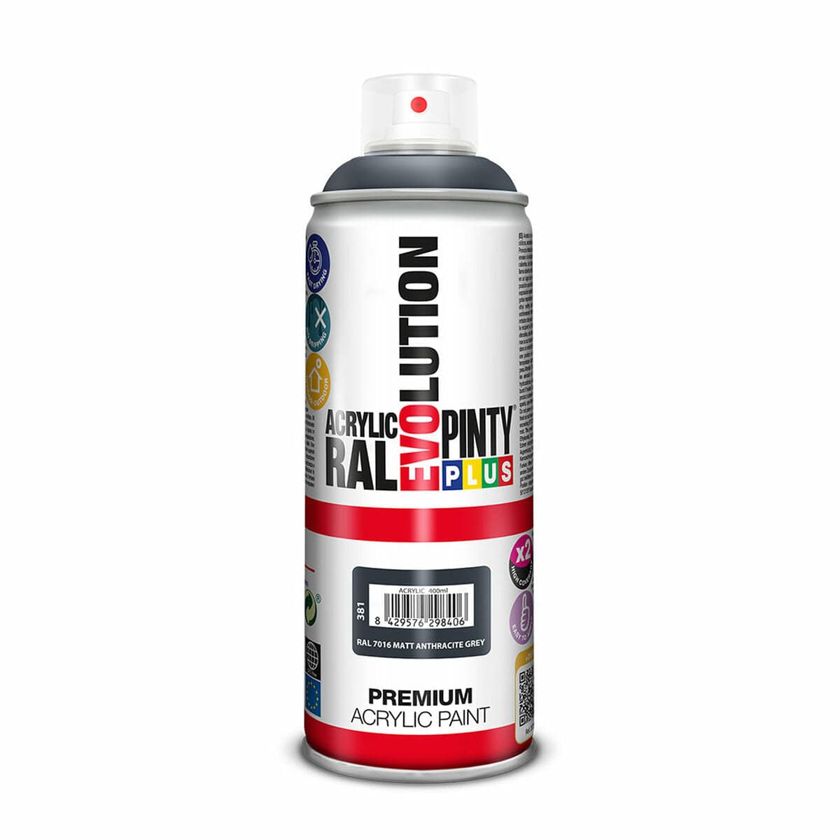 Pintyplus Evolution Sprühlack RAL 7016 Anthrazit 400 ml Matt