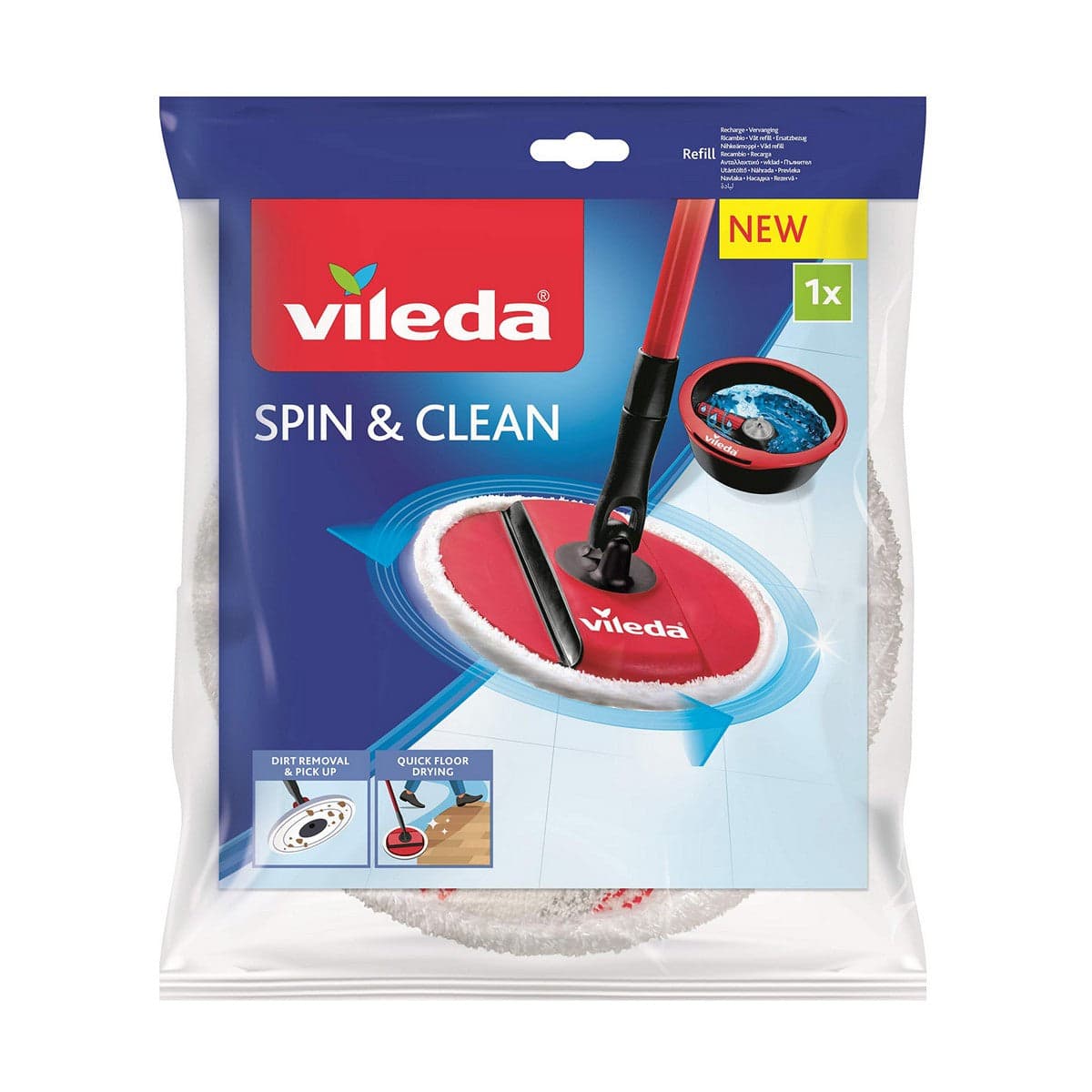 Ersatzmop Vileda Spin & Clean Mikrofaser