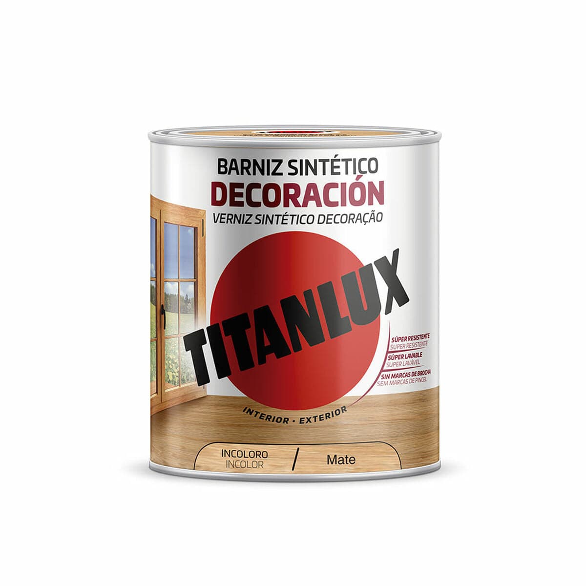 Synthetische vernis Titanlux m12100014 Mat Kleurloos 250 ml