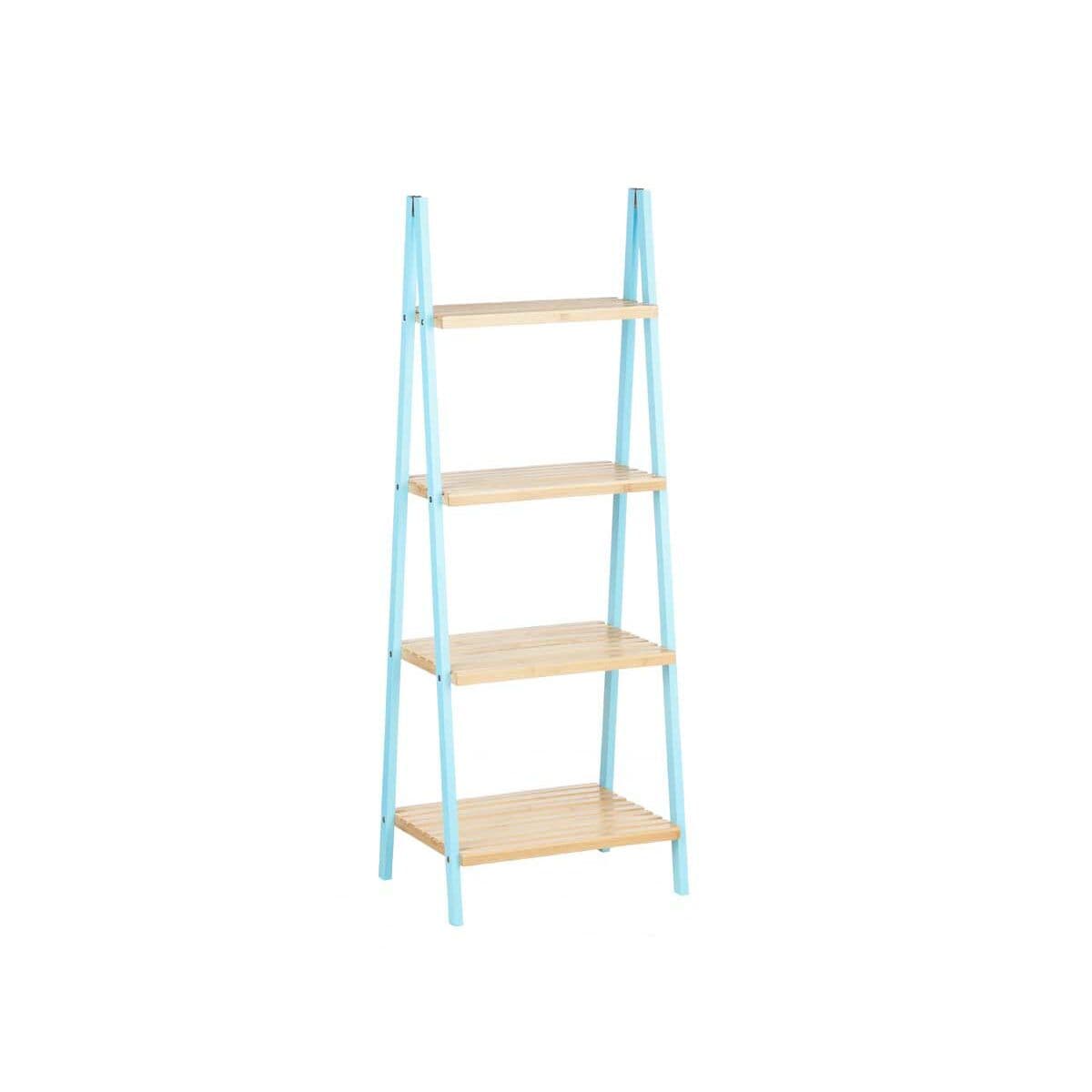 Étagère de salle de bain Berilo bleu naturel 40 x 109,3 x 30 cm