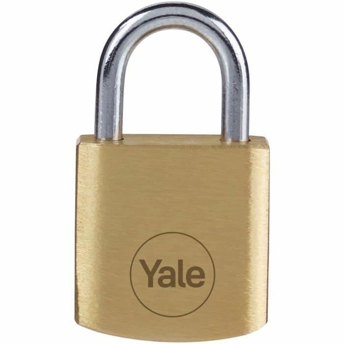Cadenas à clé rectangulaire en acier Yale doré (4 pièces)