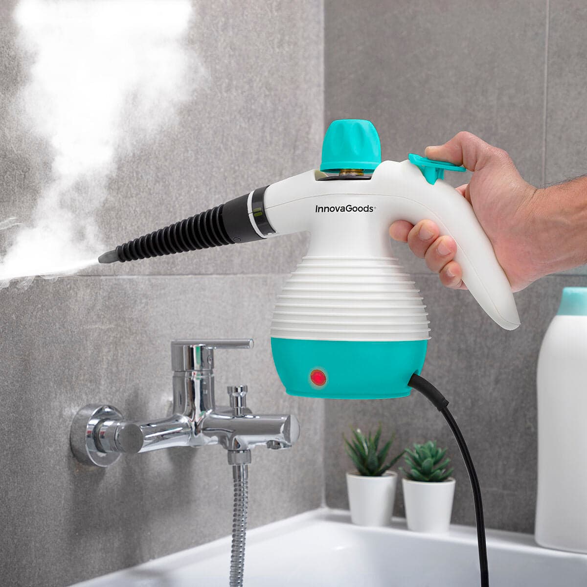 Nettoyeur vapeur à main 9-en-1 Steany InnovaGoods 0,35 L 3 Bar 1000W