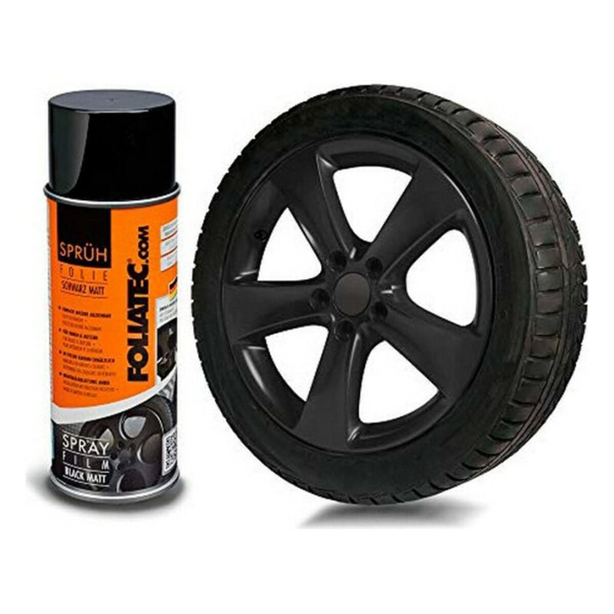 Foliatec 20652 Flüssiggummi für Autos Mattschwarz 150 ml