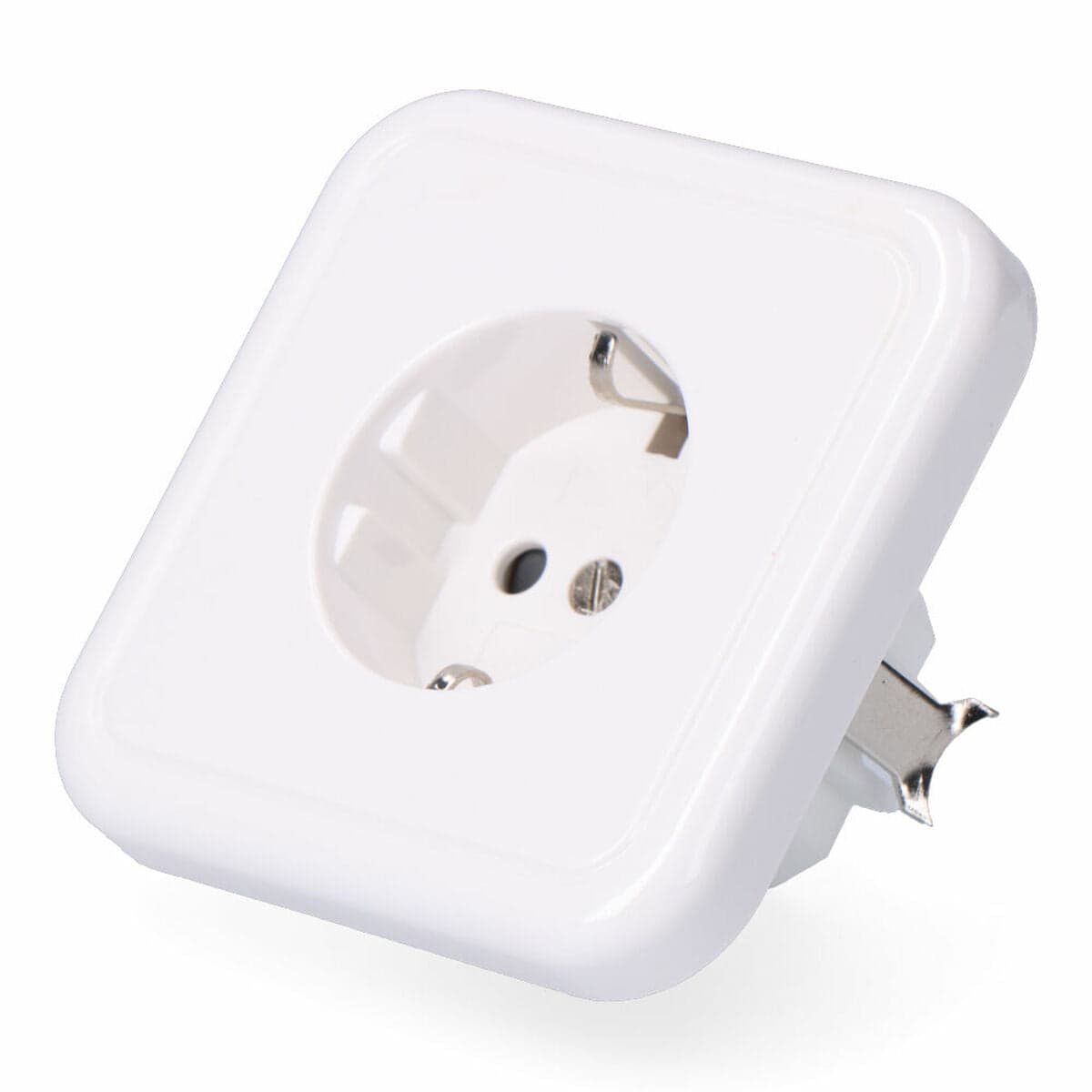 Plug socket F-line White Schuko