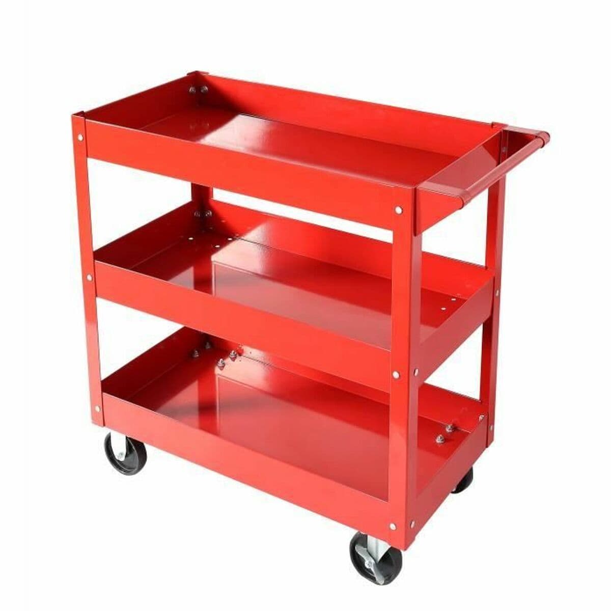 Chariot d'atelier Domac Rouge 3 Niveaux