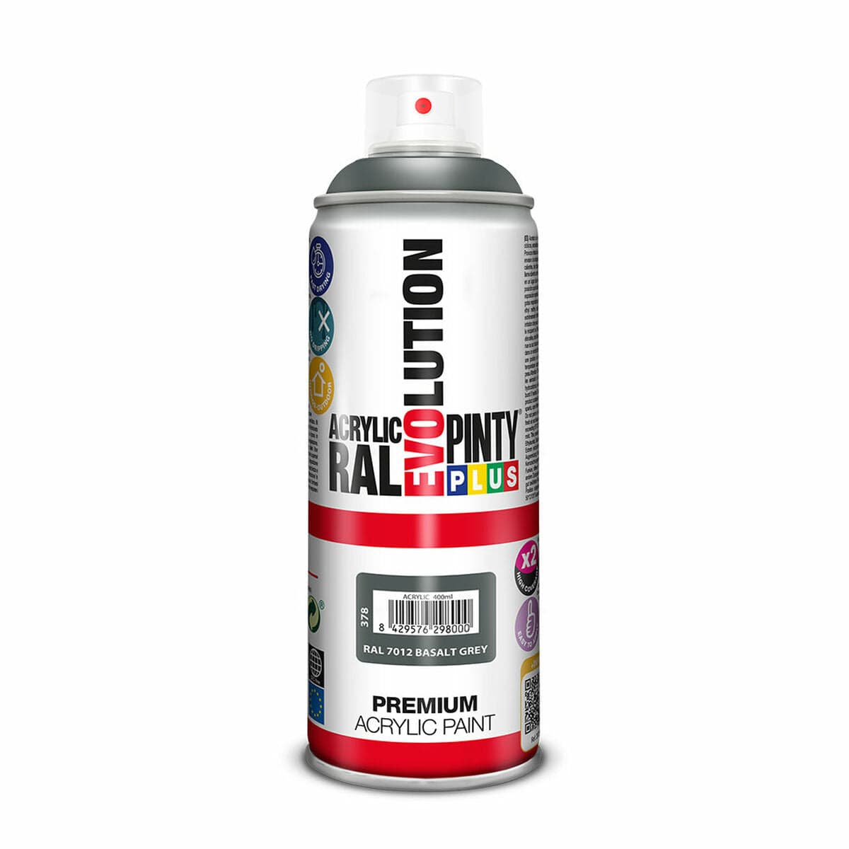 Spray Paint Pintyplus Evolution RAL 7012 Basalt Grey 400 ml