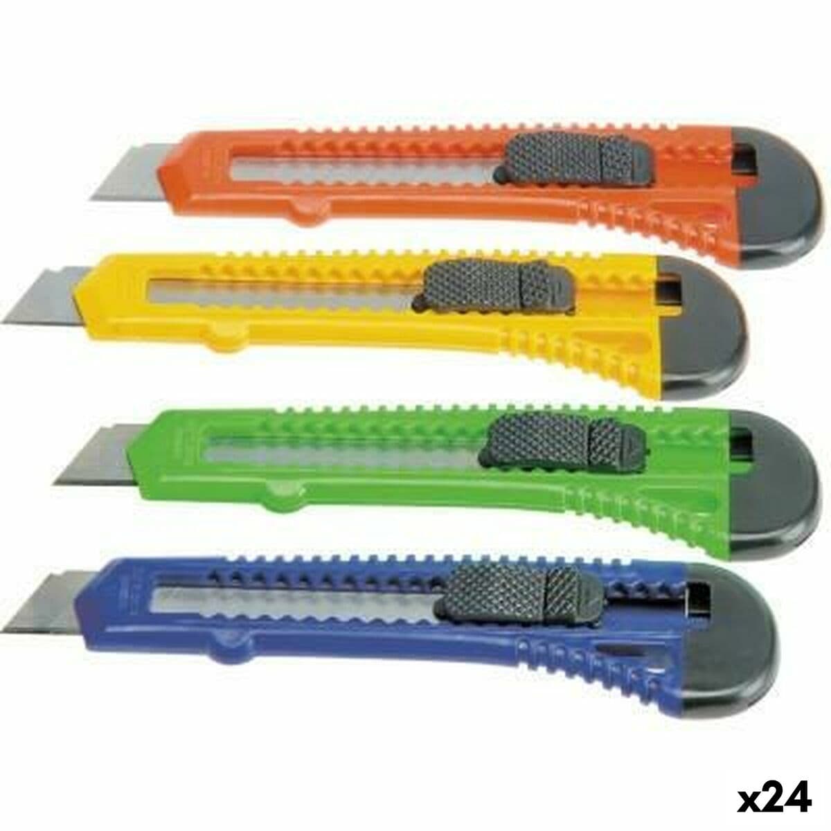 Cutter Bat 18 mm Multicolore (24 Unités)