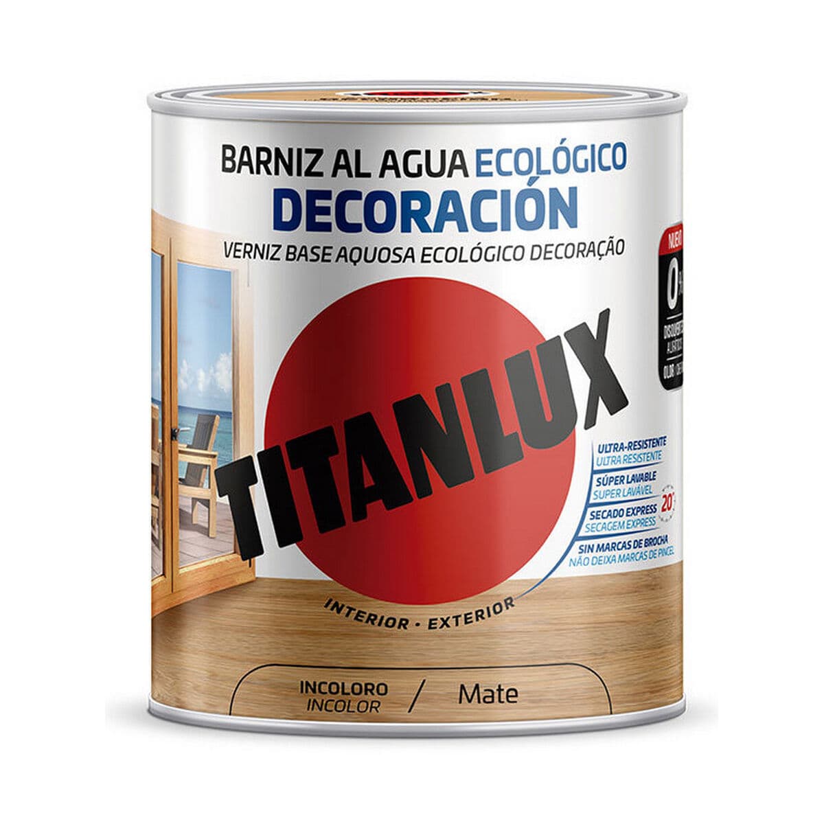 Titanlux Varnish m22100034 750 ml Colourless Matt