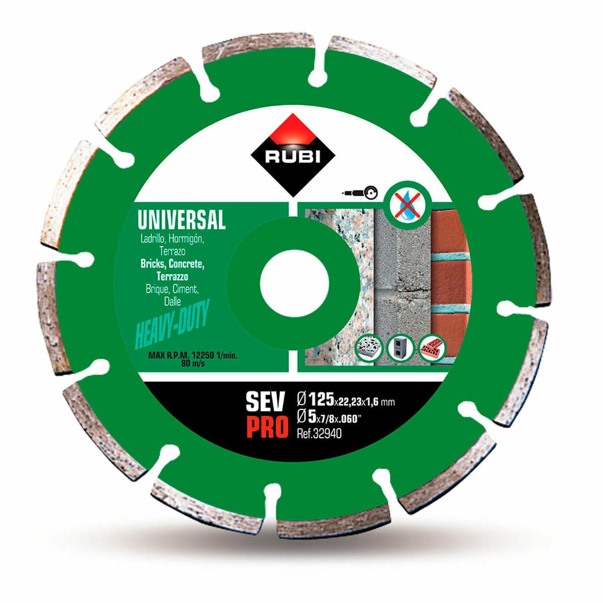 Diamanttrennscheibe Rubi pro r32940 125 mm