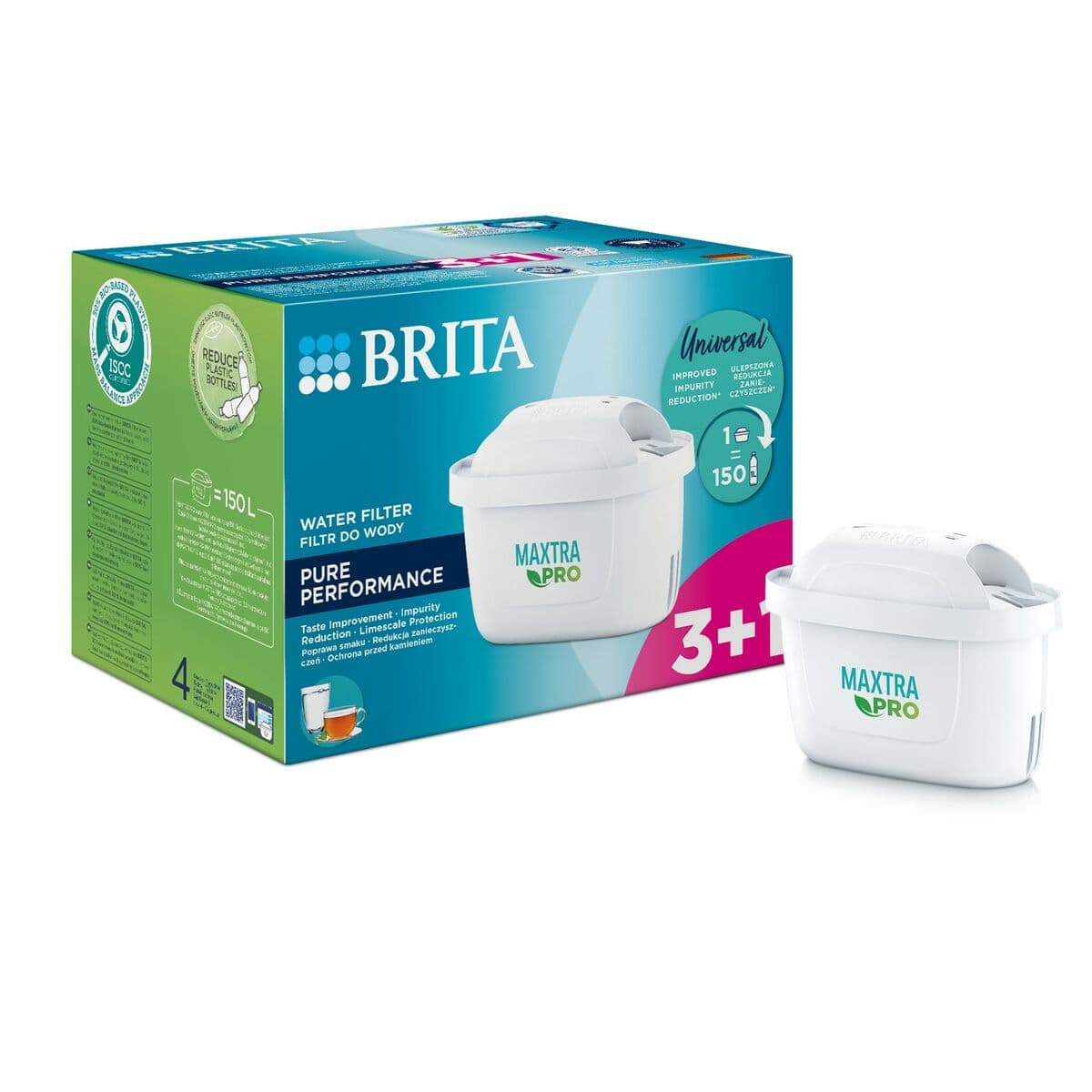 Filtre pour carafe filtrante Brita MX+ Pro 4 Pièces