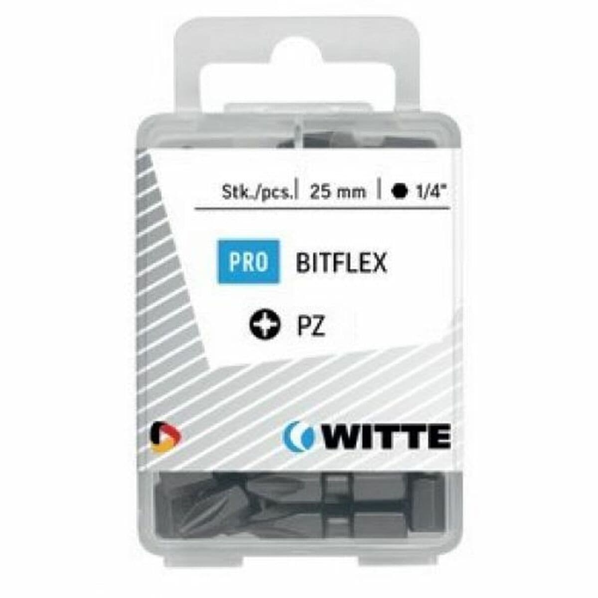 WITTE PZ 1 BITFLEX Pozidriv PZ1 Bit-Set 25-teilig