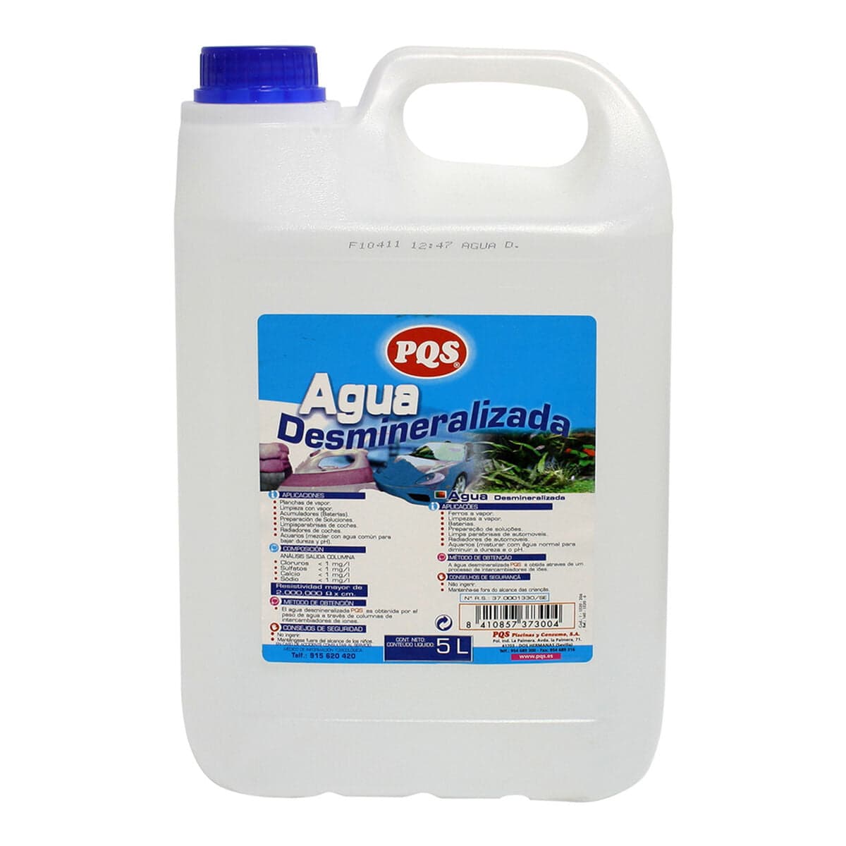 Demineralisiertes Wasser PQS 5 L Karaffe