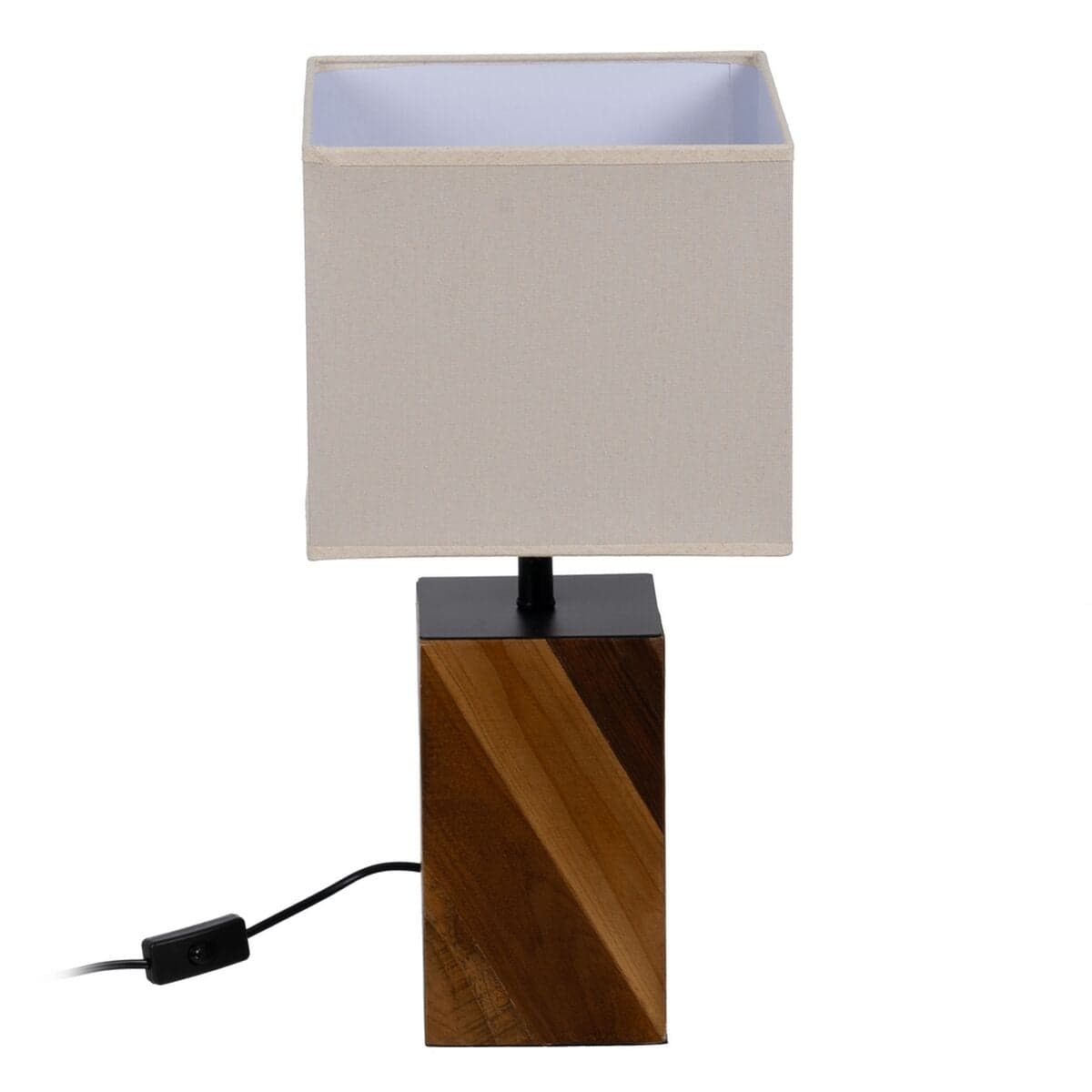 Tischlampe Braun Creme 60 W 220-240 V 25 x 25 x 51 cm