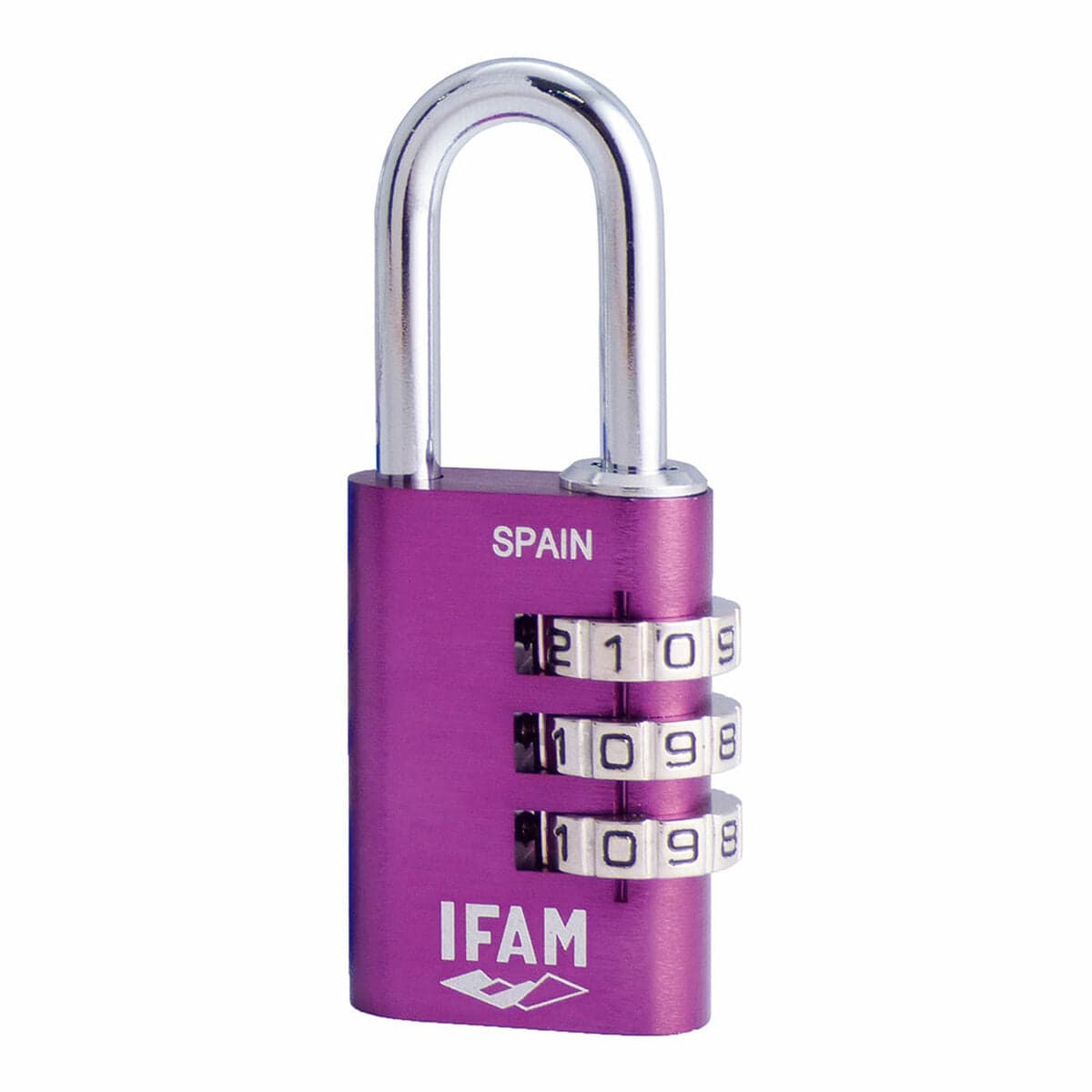 Zahlenschloss IFAM Combi30 Aluminium Violett
