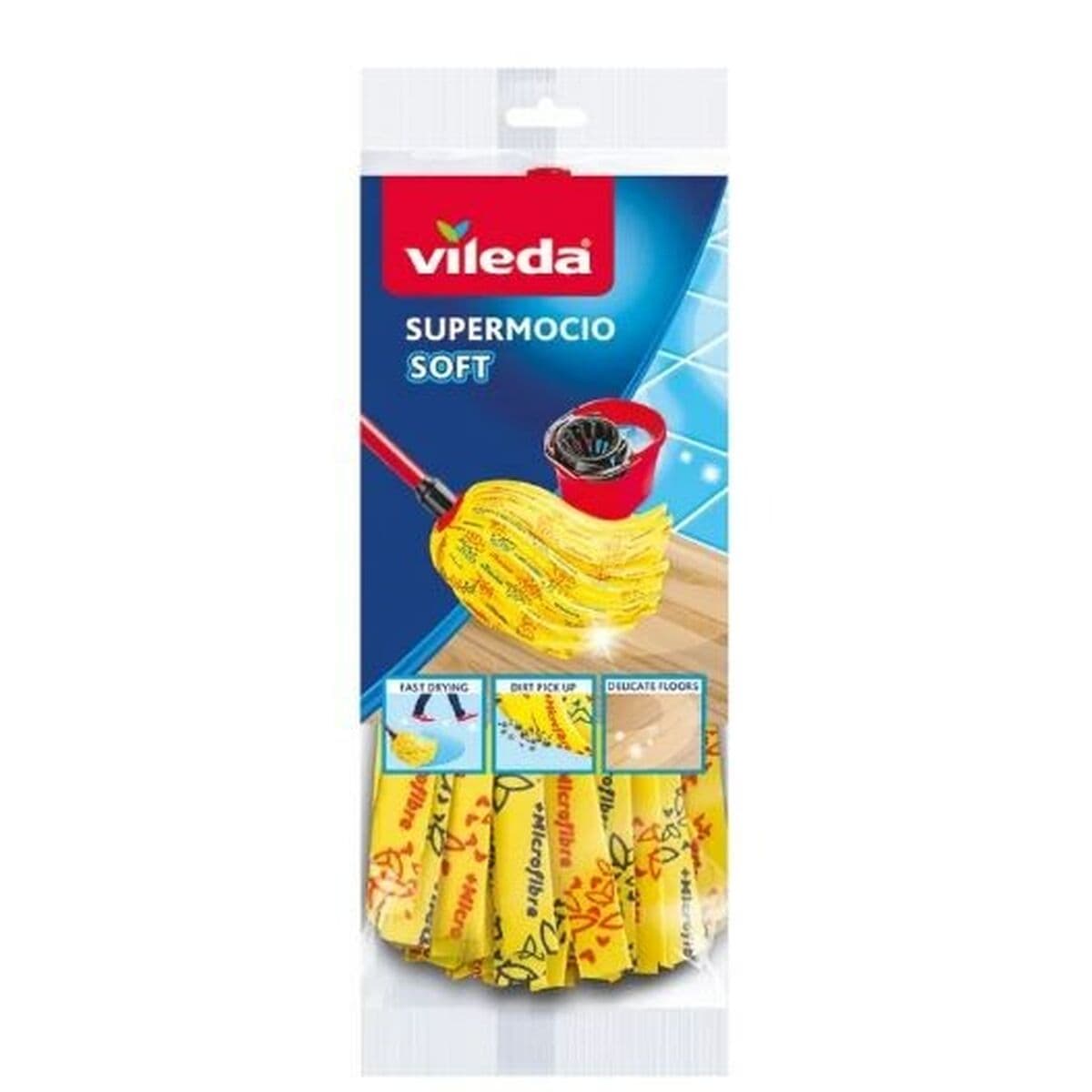 Vileda SuperMocio Soft Dweil Navulling (1 Stuk)