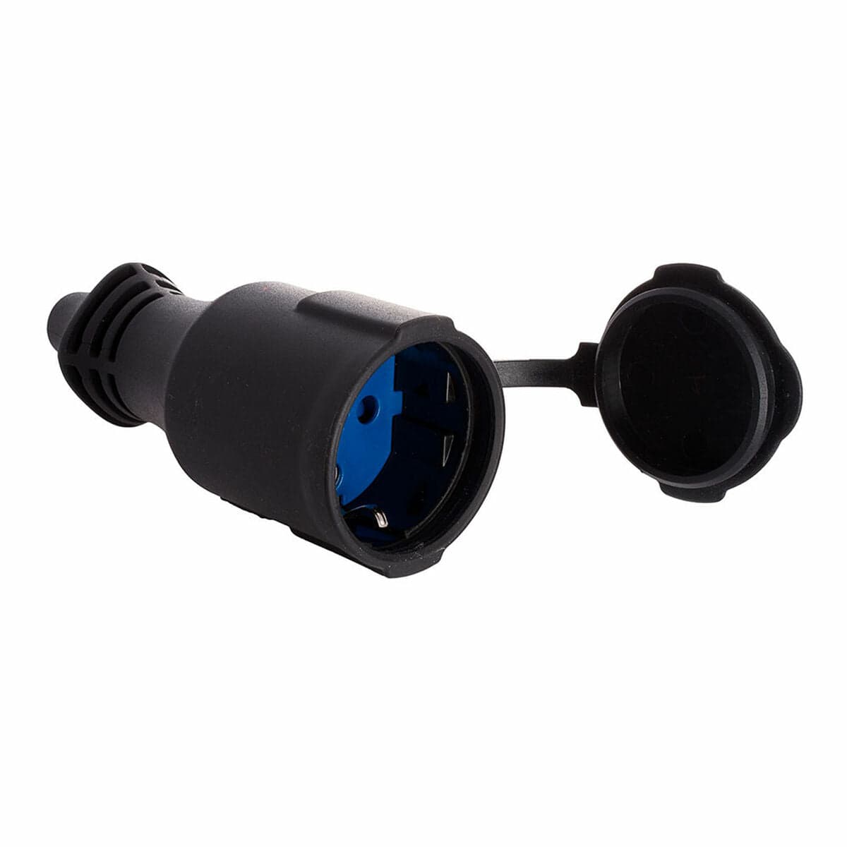 Steckdose Solera 5707c 250 V Schwarz Mit Deckel 4,8 mm 16 A IP44