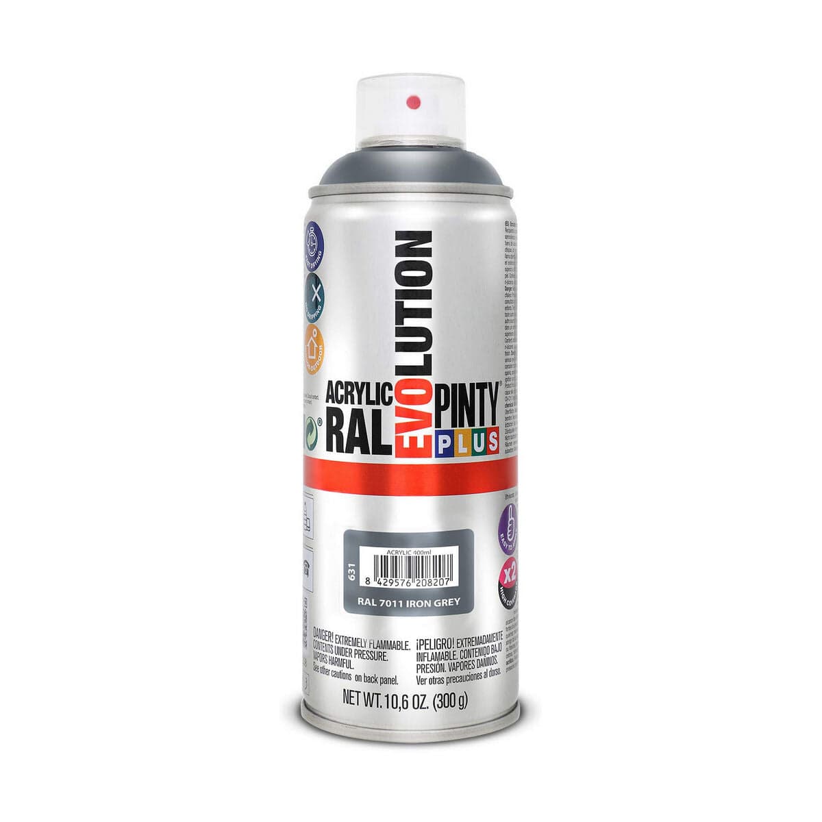 Pintyplus Evolution Spuitverf RAL 7011 IJzergrijs 400 ml