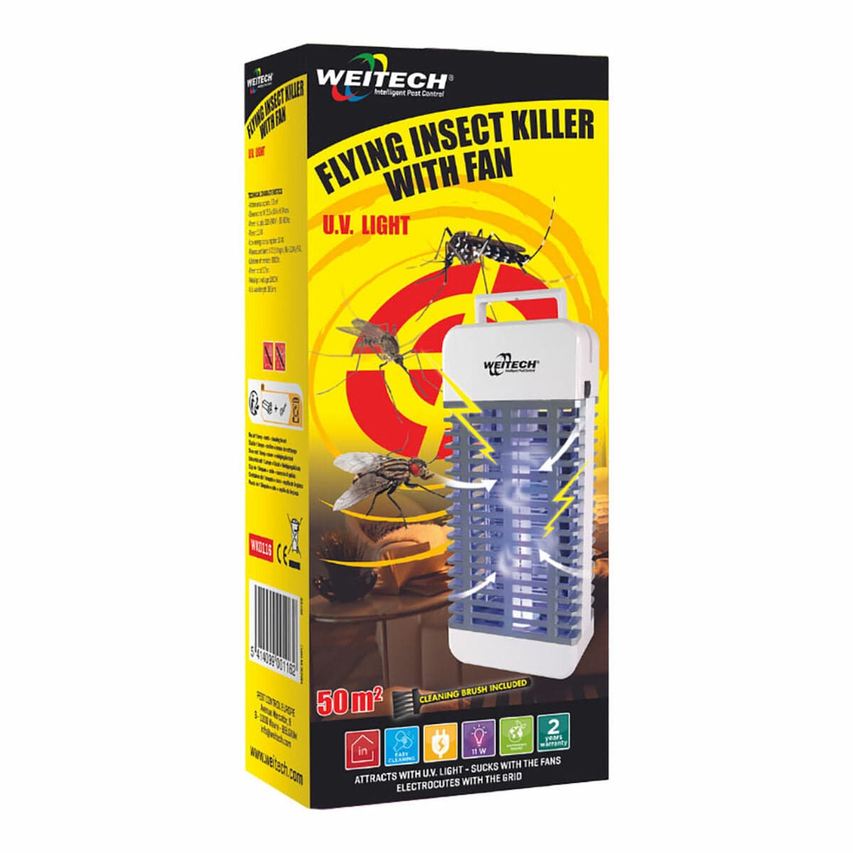 Lampe d'aspiration anti-moustiques Weitech 50 m