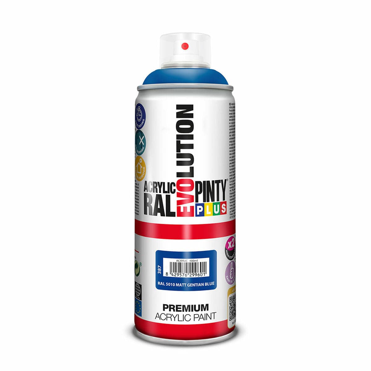 Sprühfarbe Pintyplus Evolution RAL 5010 Enzianblau 400 ml Matt