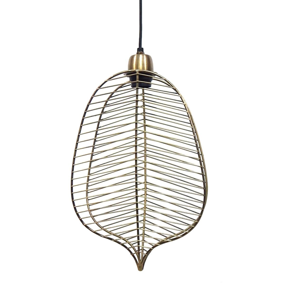 Plafondlamp 25 x 13 x 38 cm Goudkleurig Metaal