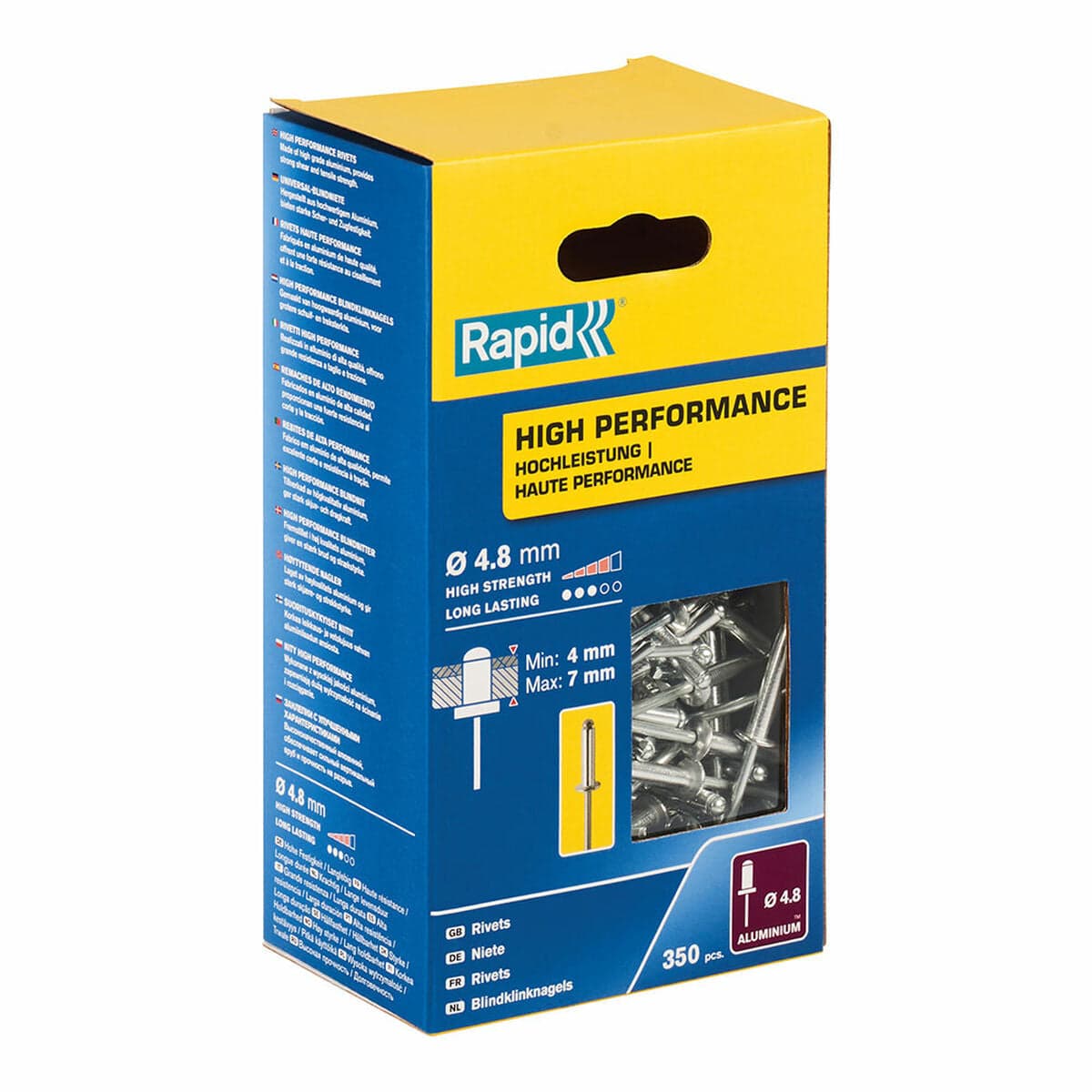 Klinknagels Rapid 5001435 Ø 4,8 x 10 mm