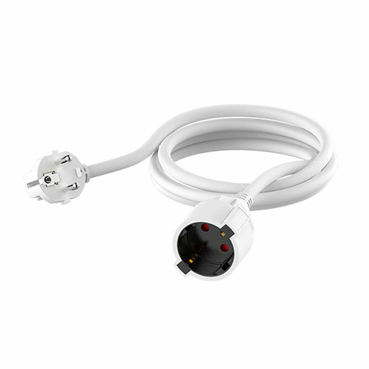 Extension Lead TM Electron IP20 White 3 m Schuko