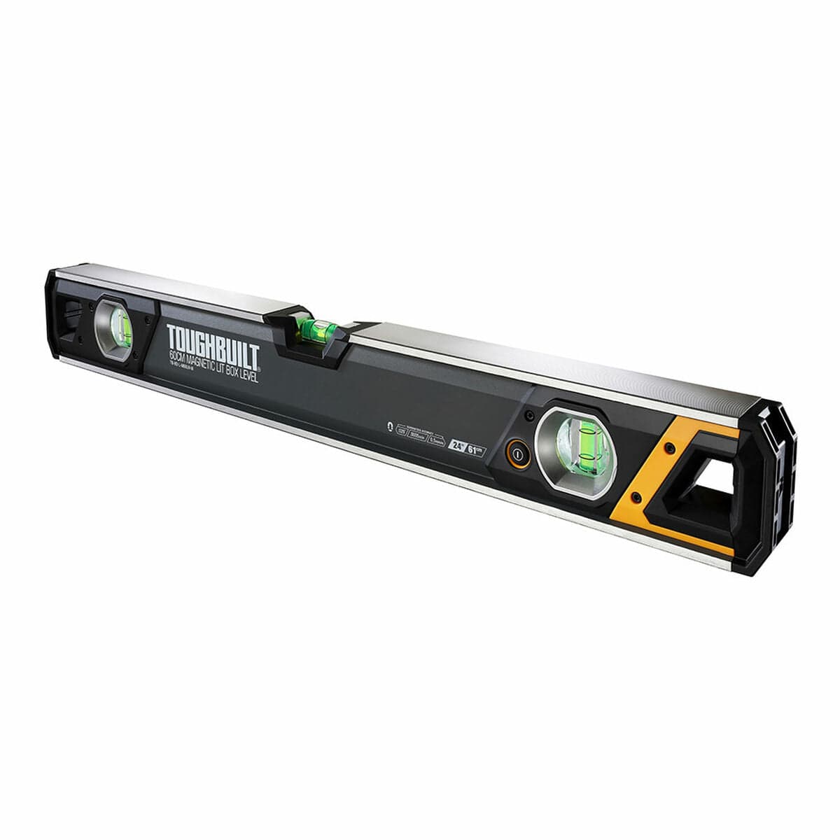 Toughbuilt tb-h2-l-m60lh-m Magnetic Lighted Tubular Spirit Level 60 cm