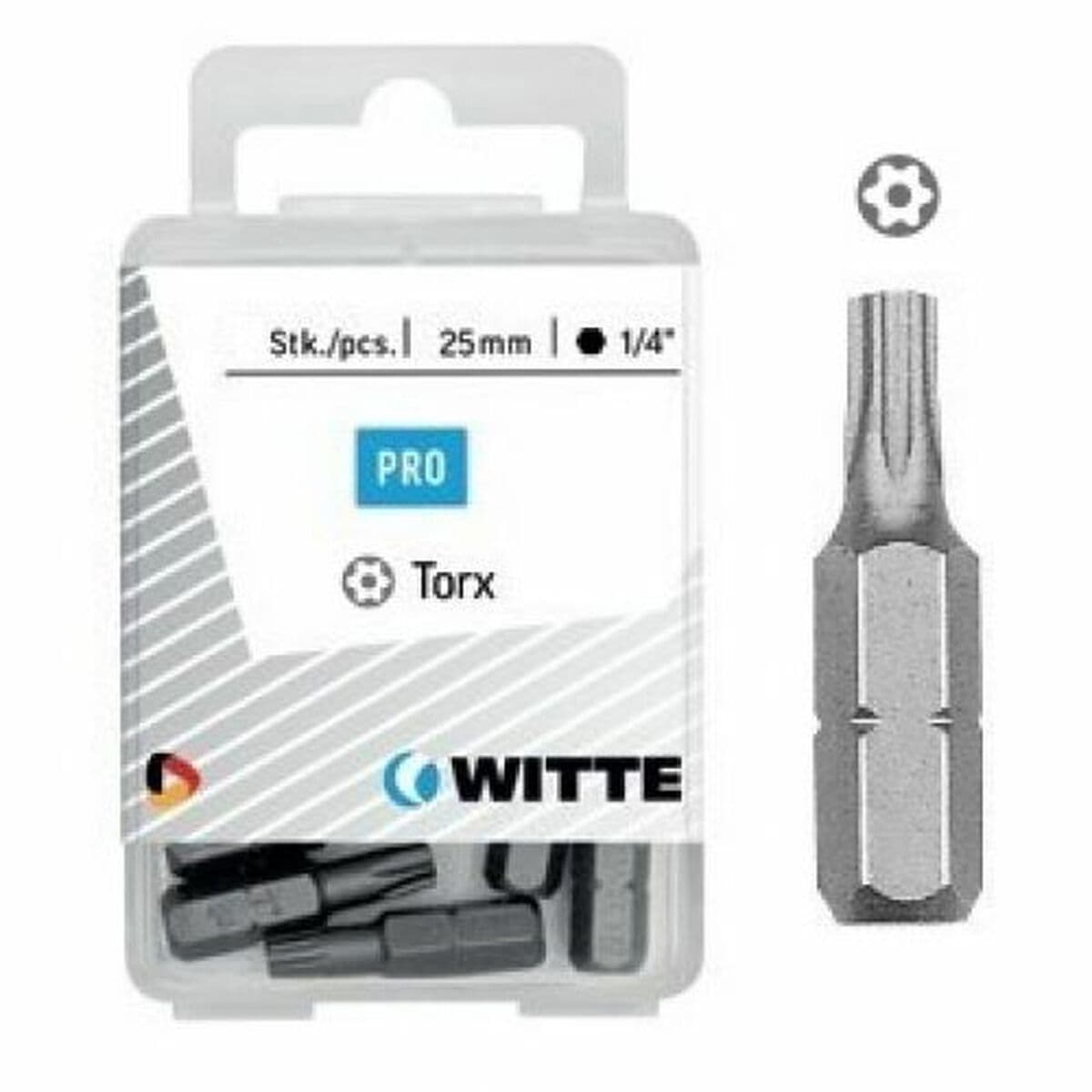 Bit Set WITTE Torx TX 10 5 Units
