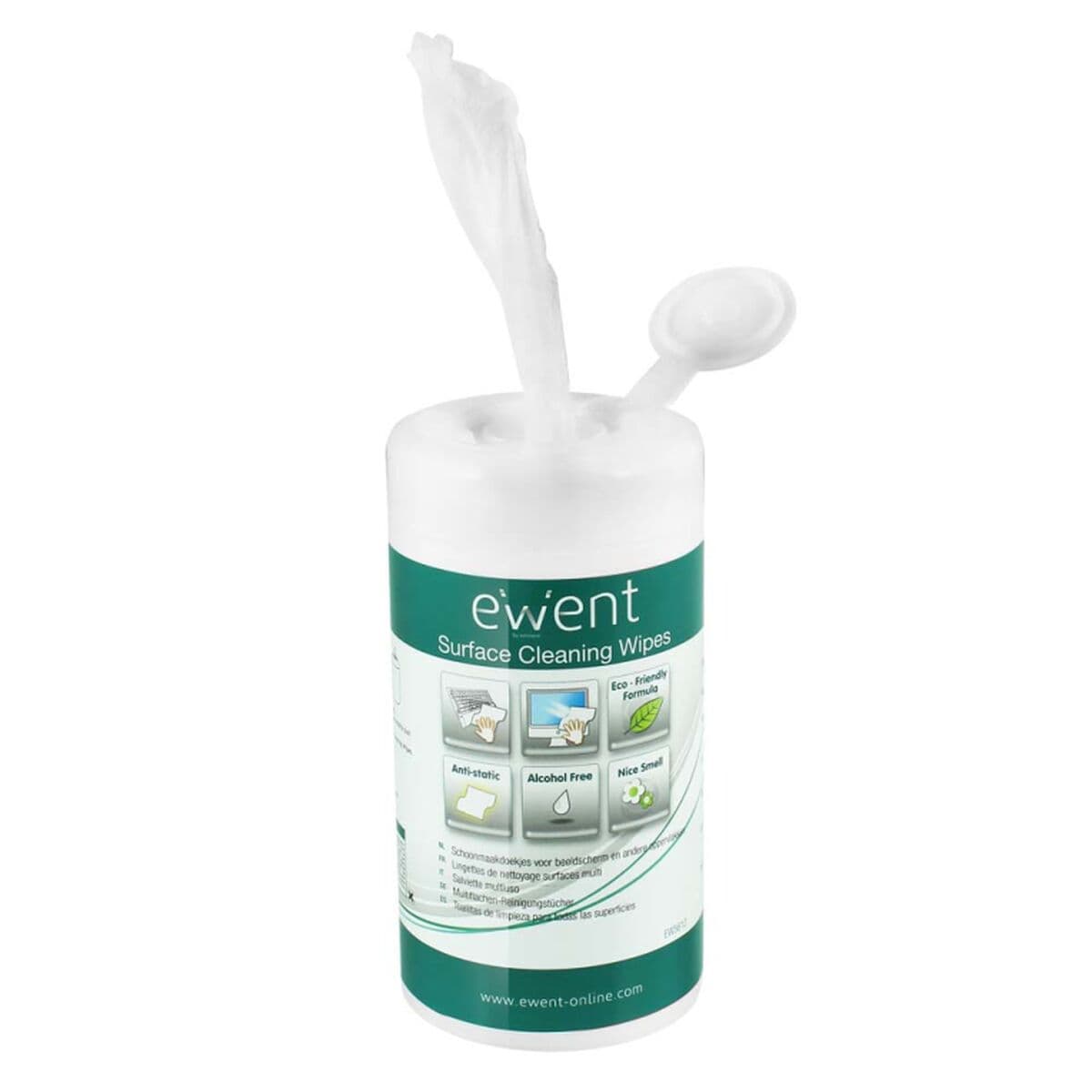 Lingettes humides pour écrans Ewent EW5612