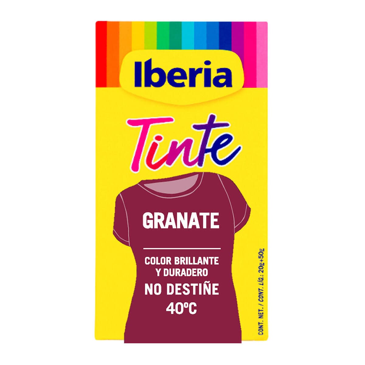 Textielverf Kleding Tintes Iberia Kastanjebruin 40º C