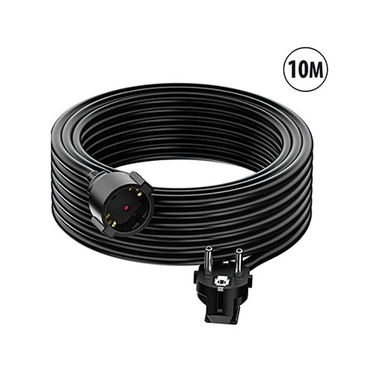 Rallonge électrique TM Electron IP20 Noir 10 m