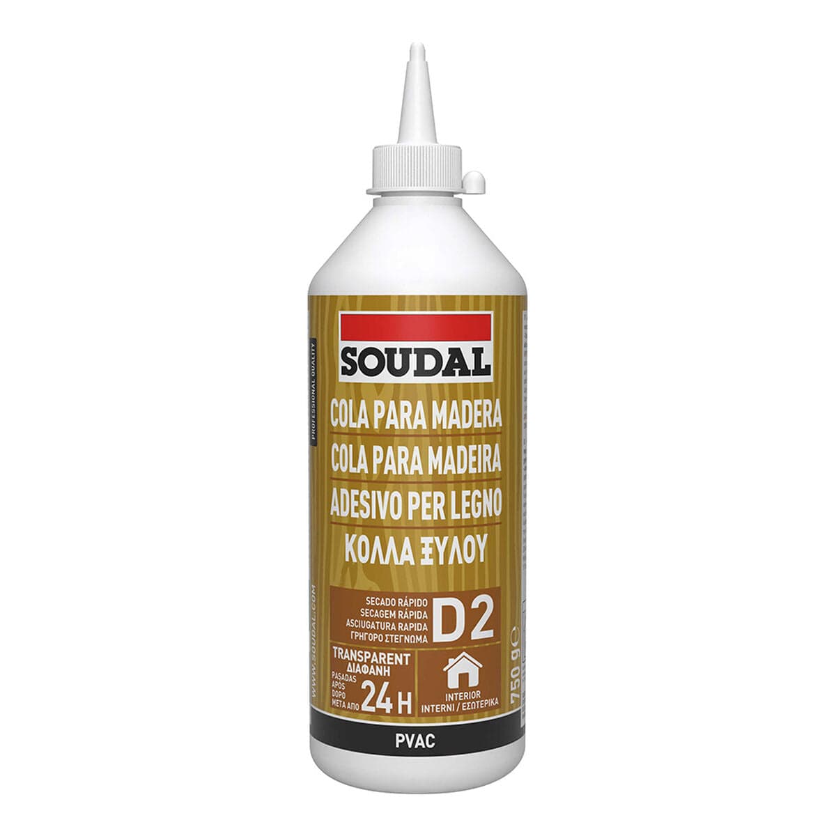 Instant Wood Glue Soudal 117835 White 750 gr