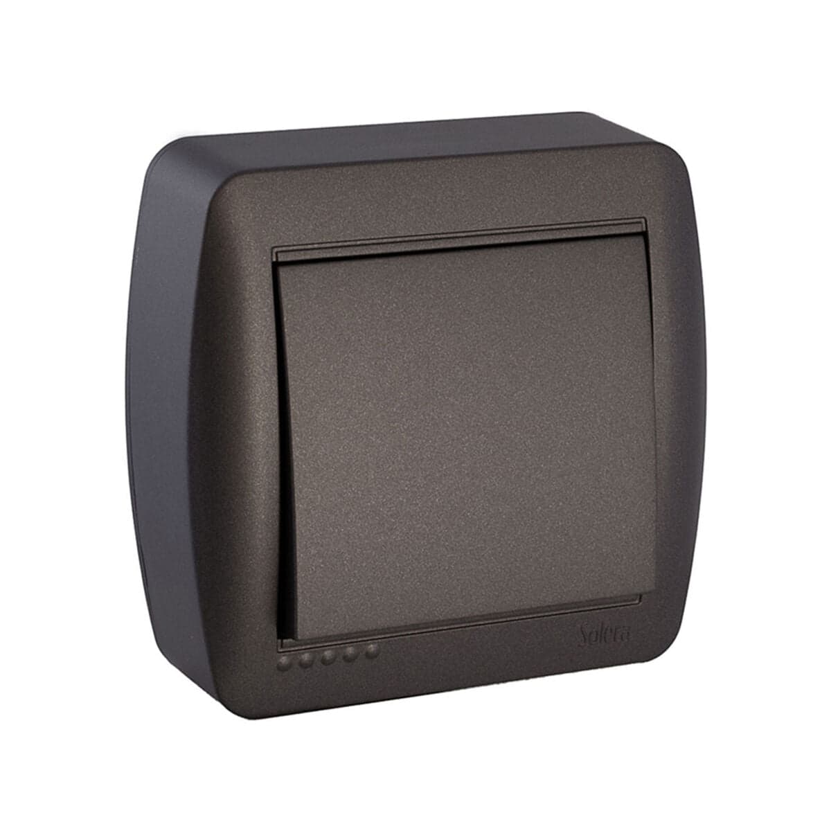 Solera Wand-Lichtschalter Bipolar Graphit 7,4 x 7,2 x 2,8 cm 250 V 10 A