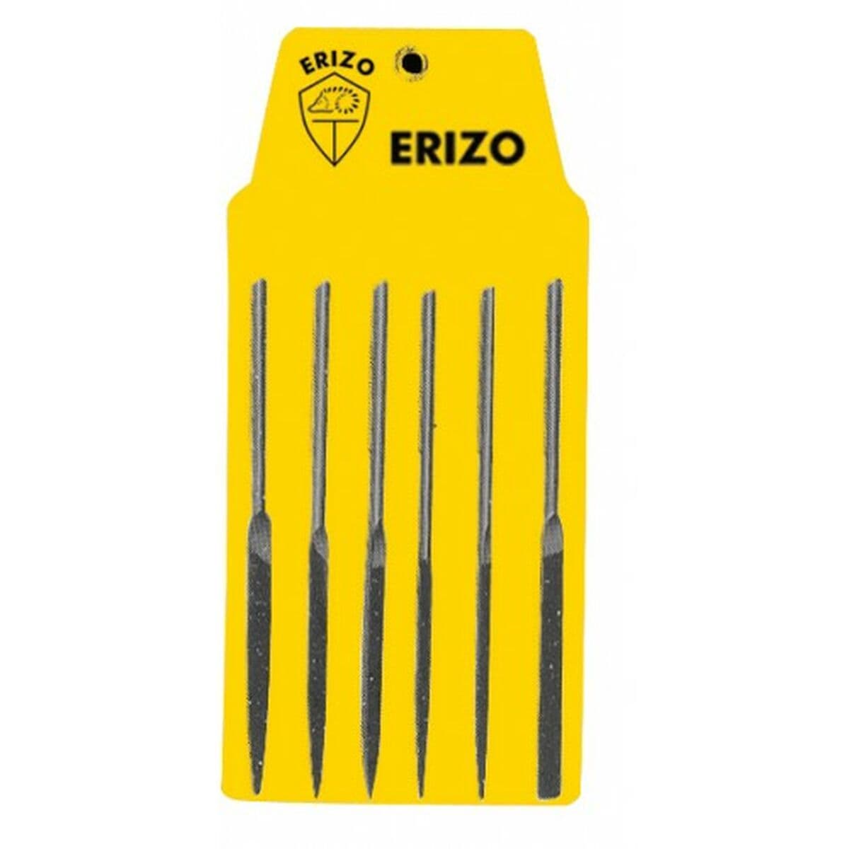 ERIZO 6-Piece Needle File Set Entrefina (Flat, Triangular, Round, Square)